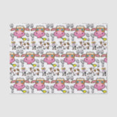 Kuh aus dekorativem Papierpapier Seidenpapier (Vorderseite)