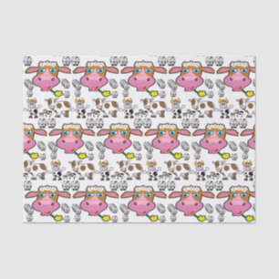 Kuh aus dekorativem Papierpapier Seidenpapier