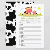 Kuh Baby Animes Name Game (Vorne/Hinten)