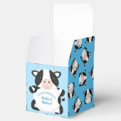 Kuh Baby Dusche Blue Geschenkschachtel (Geöffnet)