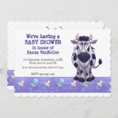 Kuh Baby Dusche einladen Einladung (Vorne/Hinten)