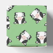 Kuh Baby Dusche Grün Geschenkschachtel (Oben)