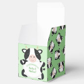 Kuh Baby Dusche Grün Geschenkschachtel (Geöffnet)