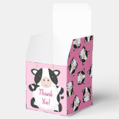 Kuh Baby Dusche Rosa Geschenkschachtel (Geöffnet)