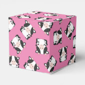 Kuh Baby Dusche Rosa Geschenkschachtel (Rückseite)
