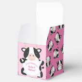 Kuh Baby Dusche Rosa Geschenkschachtel (Geöffnet)