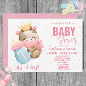 Kuh Baby Dusche Rosa Girl Farm Einladung