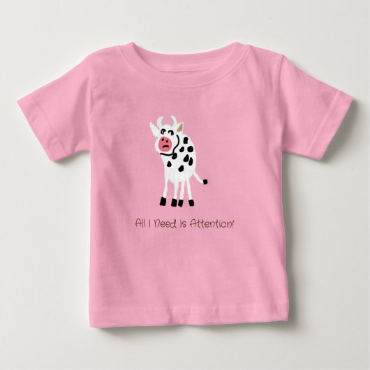 Kuh Baby T-shirt (Vorderseite)