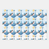 Kuh Baby Wrapping Paper Flat Sheet Set 3 Geschenkpapier Set (Vorderseite 3)