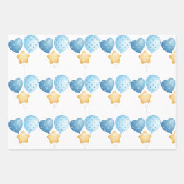 Kuh Baby Wrapping Paper Flat Sheet Set 3 Geschenkpapier Set