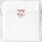 Kuh Ballerina Tshirts und Geschenke Runder Aufkleber (Tasche)