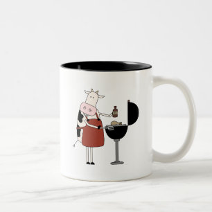 Kuh Barbeque Tshirts und Geschenke Zweifarbige Tasse