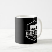 Kuh Bauer Black Angus Rind Kaffeetasse (VorderseiteRechts)