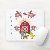 Kuh Bauer Gelbe Enten Maus Pad! Mousepad (Mit Mouse)