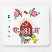 Kuh Bauer Gelbe Enten Maus Pad! Mousepad (Vorne)