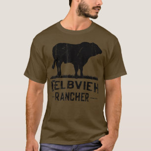 Kuh Bauer Gelbvieh Rancher T-Shirt