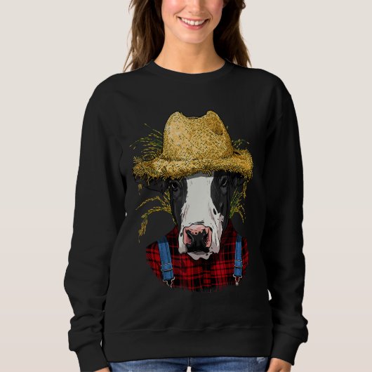 Kuh-Bauer Landwirtschaft Rancher Farm Sweatshirt (Vorderseite)