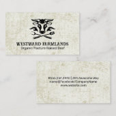 Kuh | Bauer | Markt Visitenkarte (Vorne/Hinten)