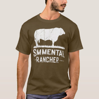 Kuh Bauer Simmental Rancher T-Shirt