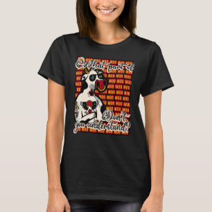 Kuh  Bauernhof Tier Kalb Highland-Rind Rindvieh Mu T-Shirt