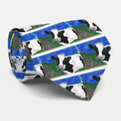 Kuh, Bauernhof, Tier, ländliches, handgemaltes Krawatte (Gerollt)