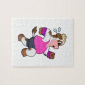 Kuh beim Laufen Puzzle (Horizontal)