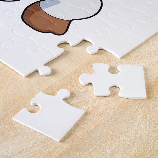 Kuh beim Laufen Puzzle (Seite)