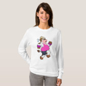 Kuh beim Laufen T-Shirt (Vorne ganz)