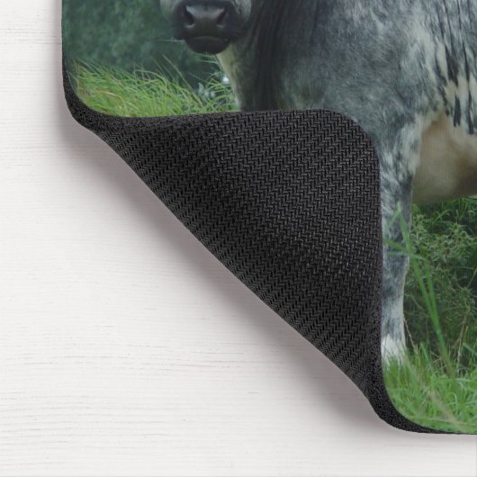 Kuh-belgisches Blau Mousepad (Ecke)