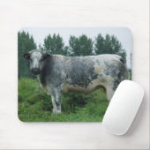 Kuh-belgisches Blau Mousepad (Mit Mouse)