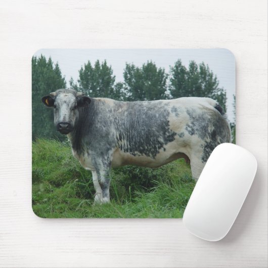 Kuh-belgisches Blau Mousepad (Mit Mouse)