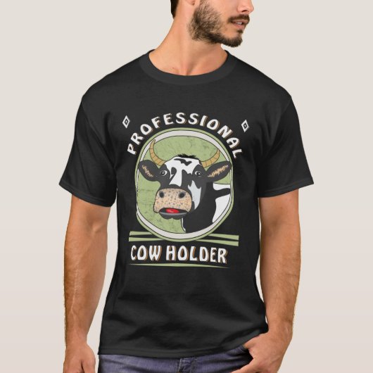 Kuh Berufliche Kuhhalter Bauer Kühe T-Shirt (Vorderseite)