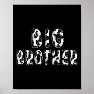 Kuh Big Brother Geburtstagsfamilie Matching Väter  Poster