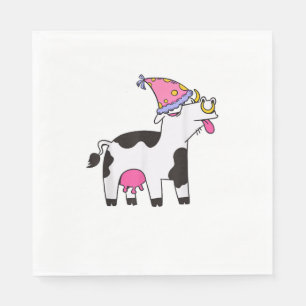 Kuh Birthday Hat Thema Cattleman Bauer Bday Party Serviette