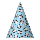 Kuh Birthday Party Blue Partyhütchen (Links)