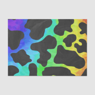 Kuh Black and Rainbow Stuff Seidenpapier