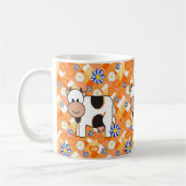 Kuh Blaue Sterne Chevron Tasse (Links)