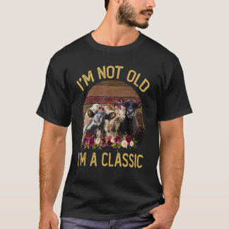 Kuh-Blume Ich bin nicht alt Ein klassischer Vintag T-Shirt