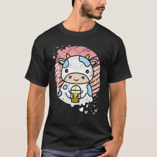 Kuh Boba Tee Bubble Tea   Neko Frauen Mädchen Gesc