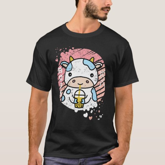 Kuh Boba Tee Bubble Tea Neko Frauen Mädchen Gesc (Vorderseite)
