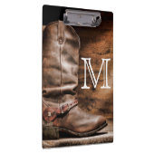 Kuh Boy Boost Spur Monogram Erstklammer Klemmbrett (Rechts)