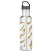 Kuh Braun H20 Wasserflasche Edelstahlflasche (Rückseite)