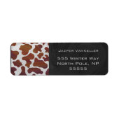 Kuh Braun-Weißes Monogramm (Vorne)