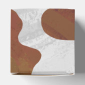 Kuh Braun-Weißes Monogramm Geschenkschachtel (Oben)