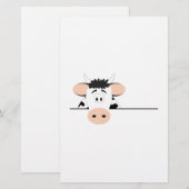 Kuh Briefpapier (Vorne/Hinten)