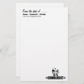 Kuh Briefpapier (Vorne/Hinten)