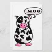 Kuh Briefpapier (Vorne/Hinten)