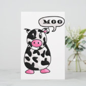 Kuh Briefpapier (Stehend Vorderseite)