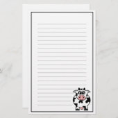 Kuh-Briefpapier Briefpapier (Vorne/Hinten)