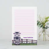 Kuh-Briefpapier Briefpapier (Stehend Vorderseite)